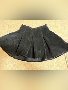 SO Black Ribbed Mini Skirt